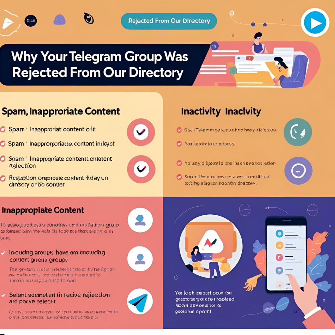 Why Your Telegram Group Was Rejected from Our Directory (And How to Fix It) logo