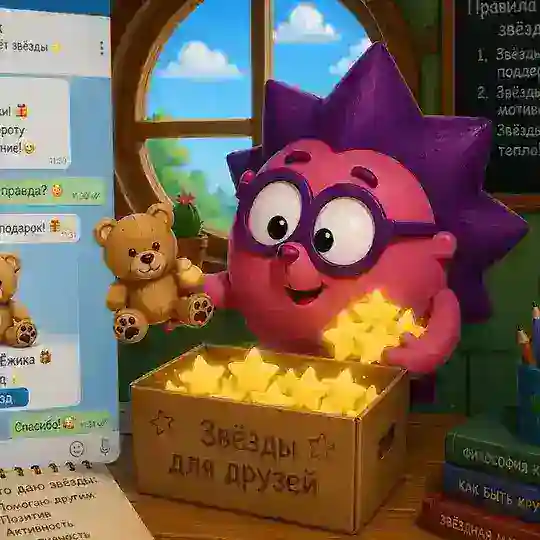 Ёжик дарит