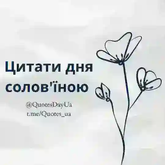 Цитати дня солов'їною Telegram Channel Avatar