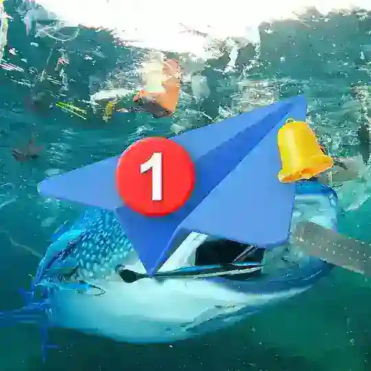 Plastic doesn't belong in the oceans - Stop killing animals / El plástico no pertenece a los océanos - Dejen de matar animales Telegram Channel Avatar