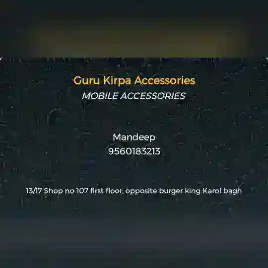 GURU KIRPA ACCESSORIES 9560183213 Telegram Channel Avatar