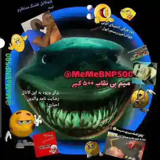 میم بی نقاب پونصد⚒️🧹MeMe BNP500 Telegram Channel Avatar