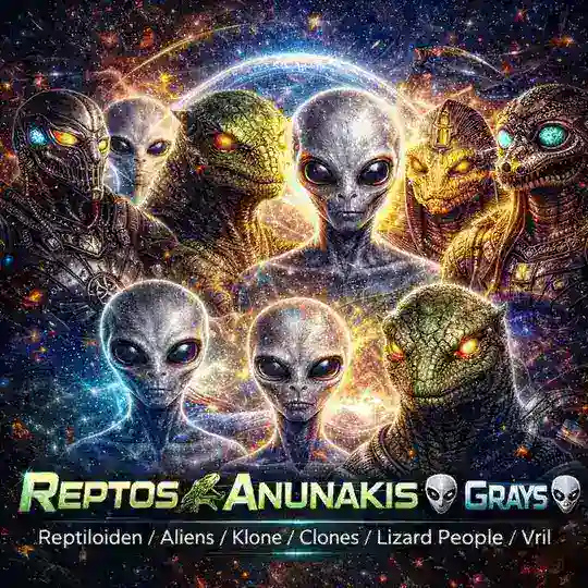Reptos 🦎 Anunakis 🐲 Grays 👽 Reptiloiden/ Aliens/Klone/Clones/Lizard People/Reptilian/Vril Telegram Channel Avatar
