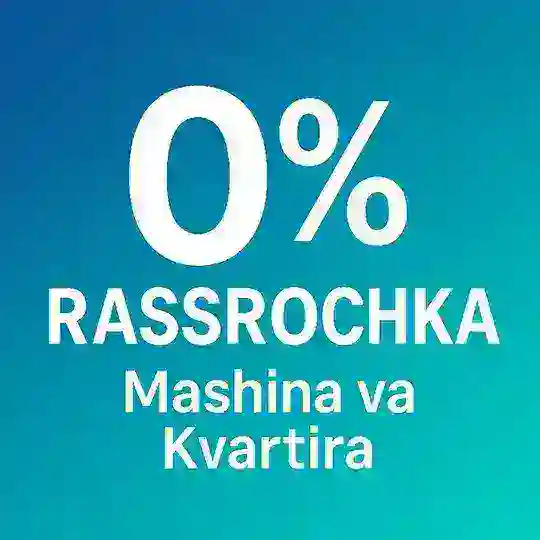 0% Rassrochka — Mashina va Kvartira Telegram Channel Avatar