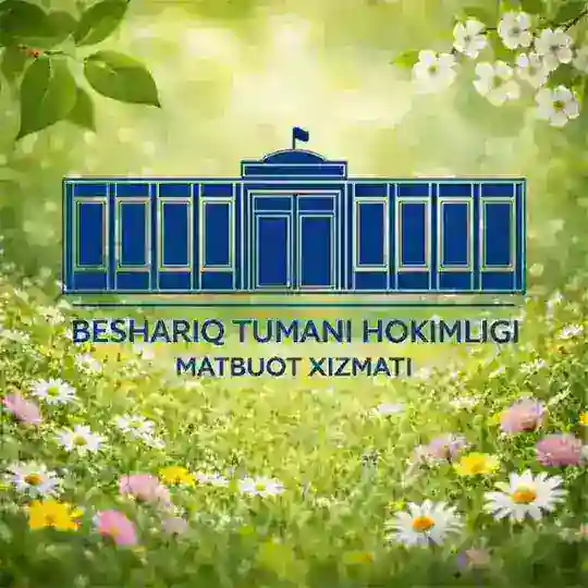 Beshariq tumani hokimligi Telegram channel logo