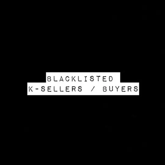 ❌ Blacklisted K-Sellers ❌ Telegram Channel Avatar