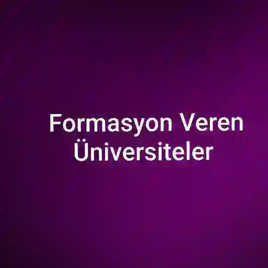 Formasyon veren üniversiteler Telegram Channel Avatar