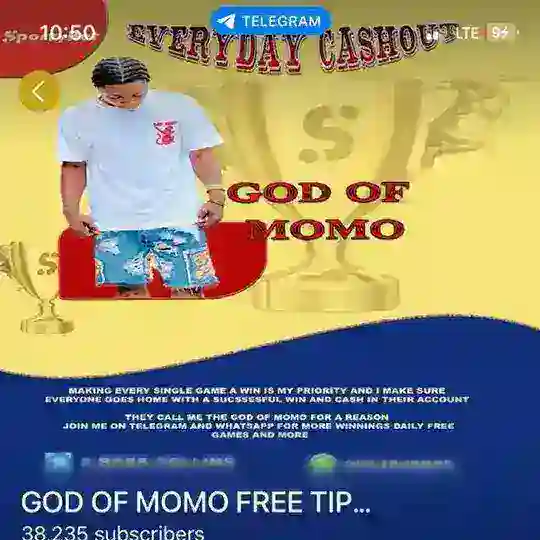 GOD OF MOMO FREE TIPS 🏆⚽ Telegram Channel Avatar