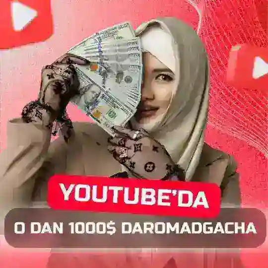 13-14 Noyabr | Youtubeda 1000$ topish | Bepul webinar Telegram Channel Avatar