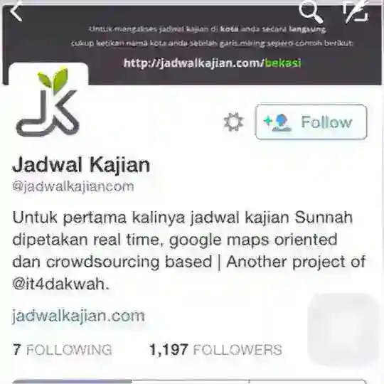 Jadwal Kajian Telegram Channel Avatar