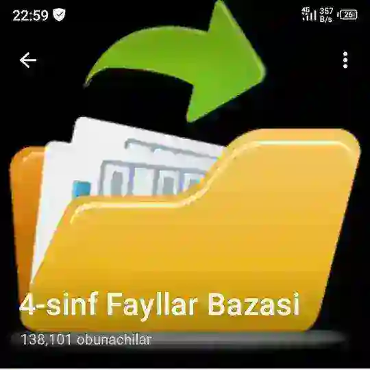 4-SINF FAYILLAR BAZASI Telegram channel