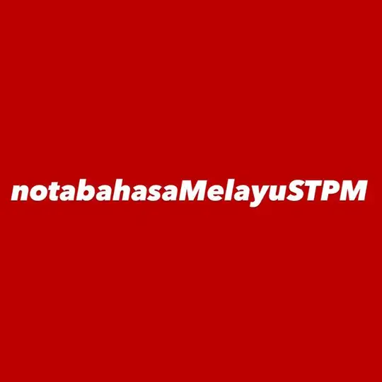 NOTA BAHASA MELAYU STPM Telegram Channel Avatar