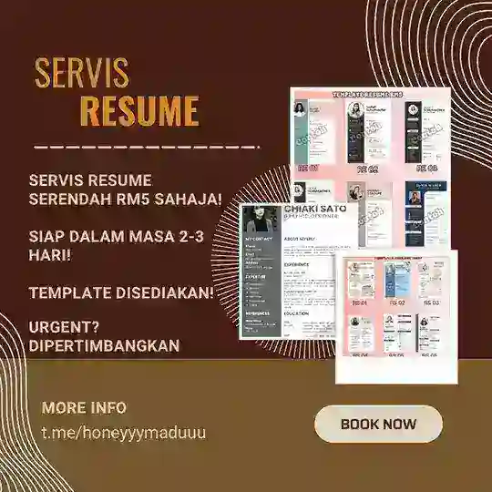 Servis Resume serendah RM5 Telegram Channel Avatar