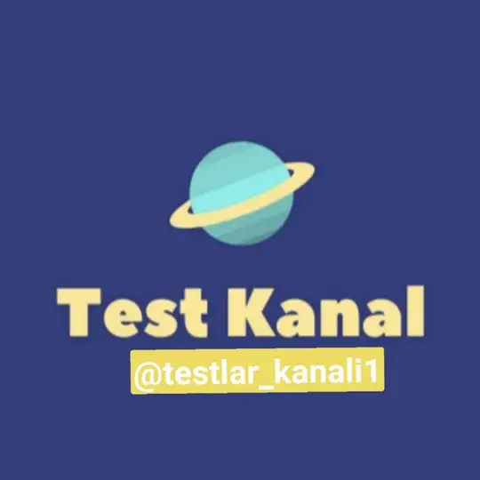 🇺🇿Testlar kanali🇺🇿 Telegram Channel Avatar
