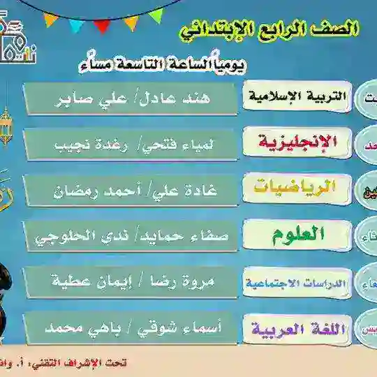 الرابع الإبتدائي معا نتعلم Telegram Channel Avatar