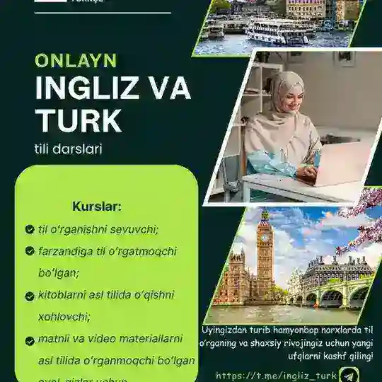 Ayollar uchun ingliz-turk tili Telegram Channel Avatar