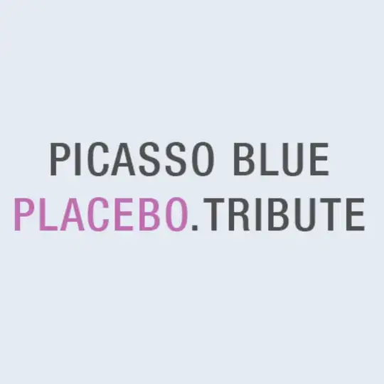 PICASSO BLUE / Placebo Tribute Telegram Channel Avatar