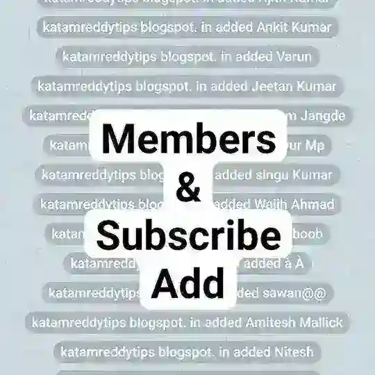 Members &subscribe add grup
