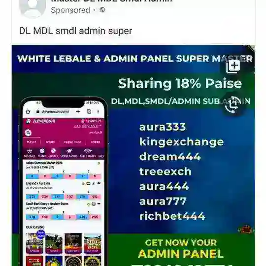 Online Beting master agent Admin panel