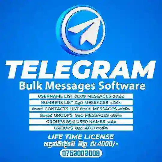 Telegram Bulk Message Software Srilanka Group