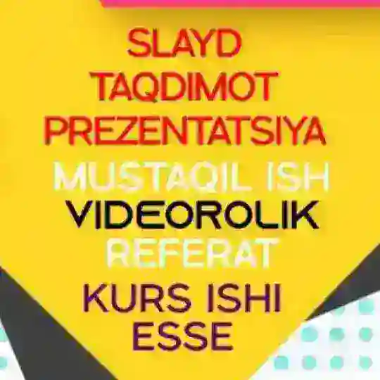 Slayd Mustaqil ish Kurs ishi