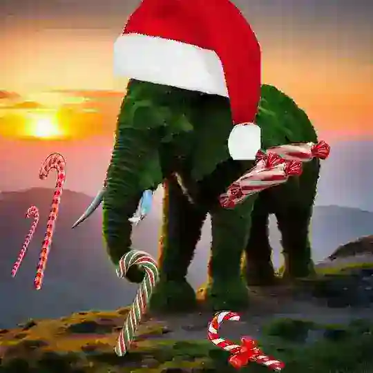 Слон из мха фан пейджер🐘🌿
