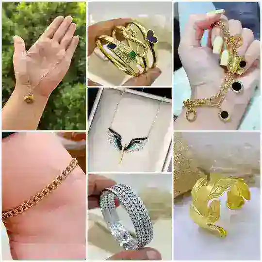 اكسسوار دهب صيني استانلس بسعر الجمله❤️