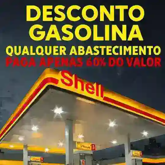 GASOLINA 60% POSTO SHELL ⛽⛽