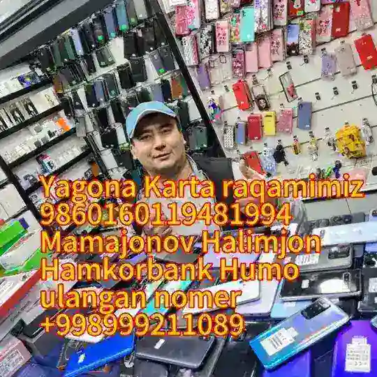 Telefon Bozori Andijon Shahrihon "Halim smart"