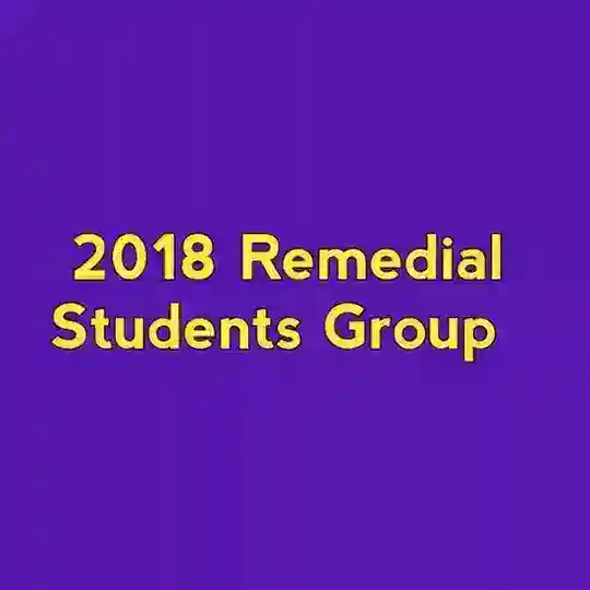 Remedial 2018 students Group