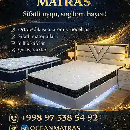 Матрас ва мебеллар