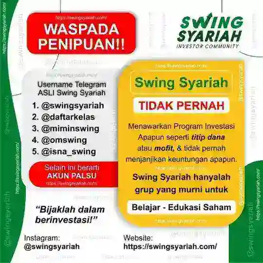 SWING SYARIAH (Saham) >>> TIDAK TERIMA TITIP DANA !!!