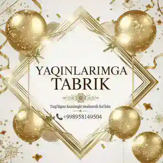 YAQINLARIMGA TABRIK DIL IZHORLARIM❤️