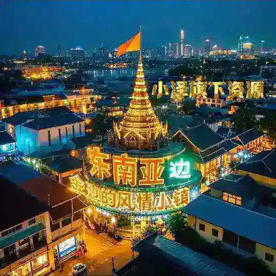 东南亚金边的风情小镇