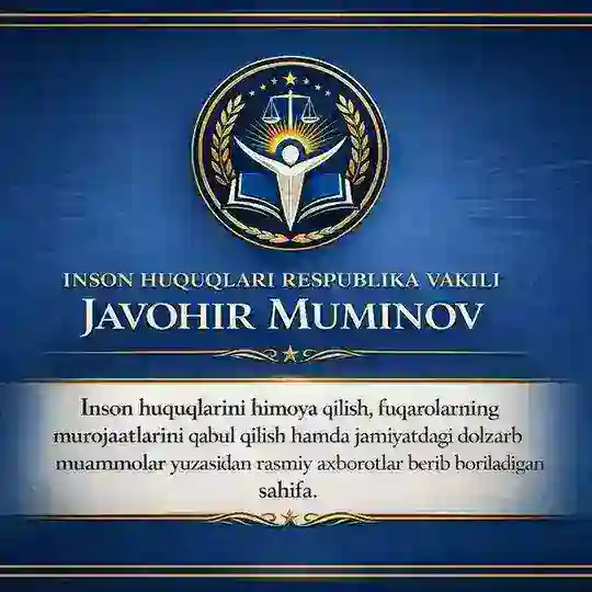 Inson huquqlari Javohir Muminov