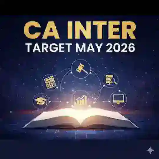 CA INTER TARGET MAY & SEP 26